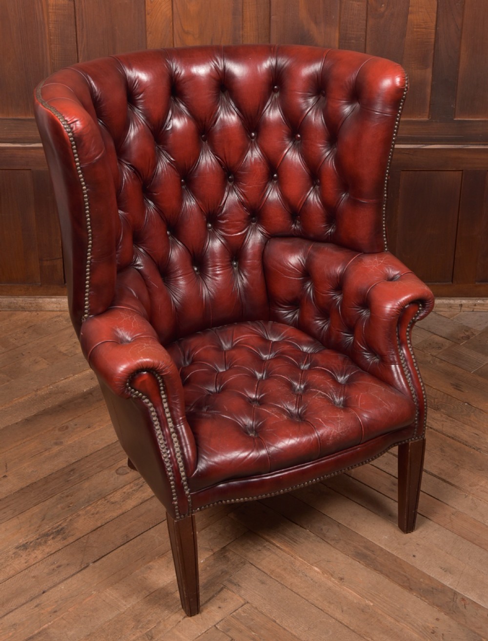 Chesterfield Leather Armchair View II