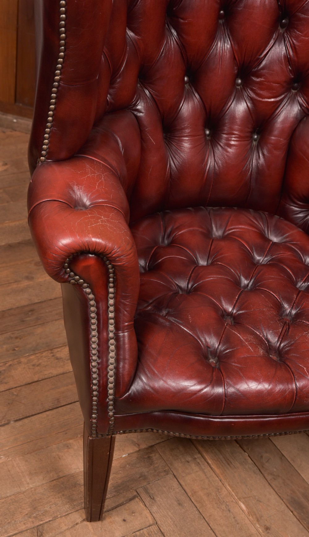Chesterfield Leather Armchair View III