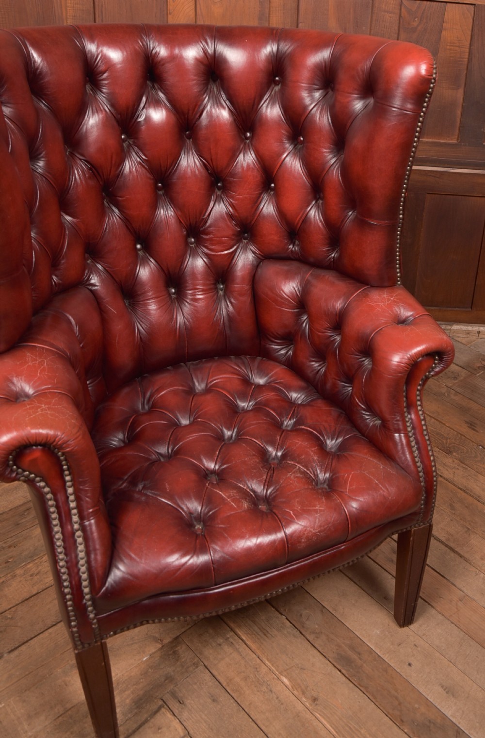 Chesterfield Leather Armchair View VII