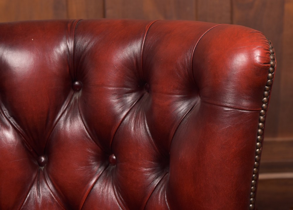 Chesterfield Leather Armchair View VIII