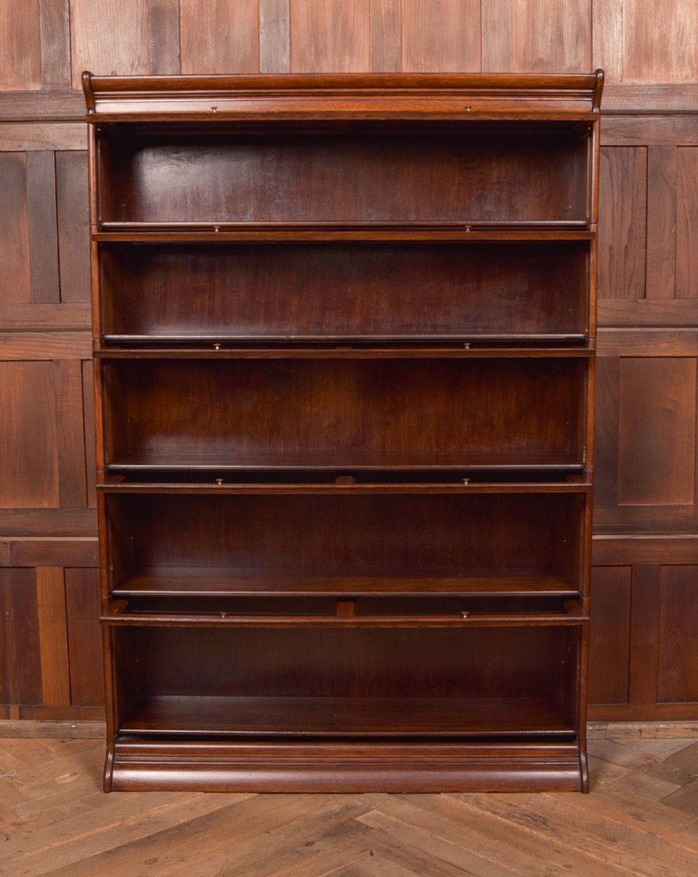 Oak 5 Sectional Bookcase View IX