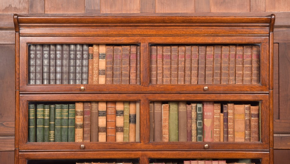 Oak 5 Sectional Bookcase View XVIII