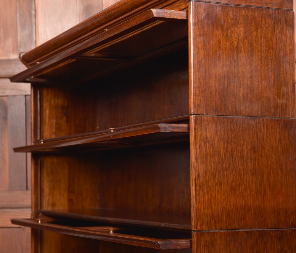 Oak 5 Sectional Bookcase View XIX