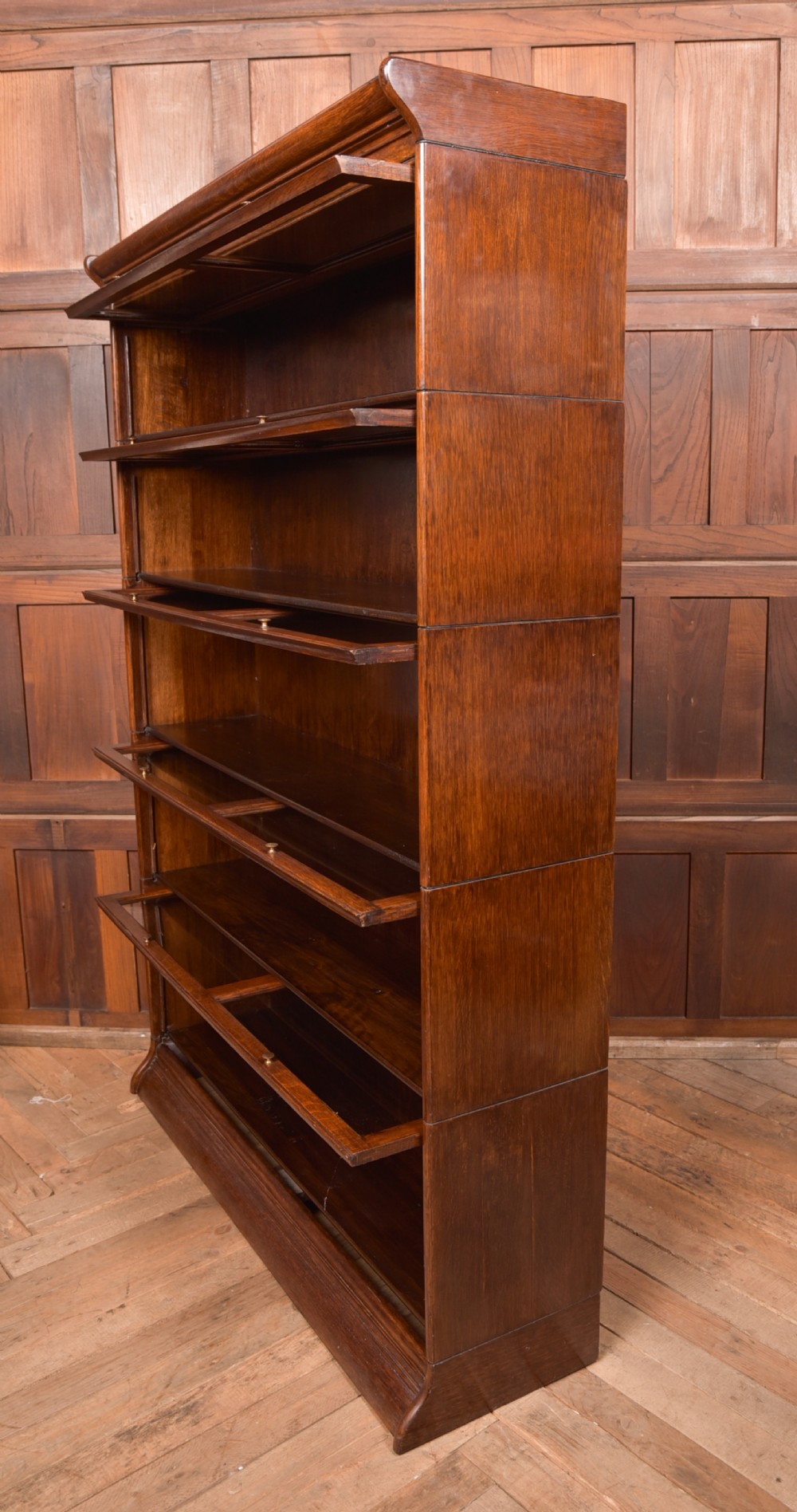 Oak 5 Sectional Bookcase View XXII