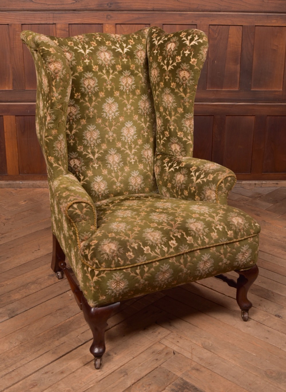 Mahogany Wingback Chair View II