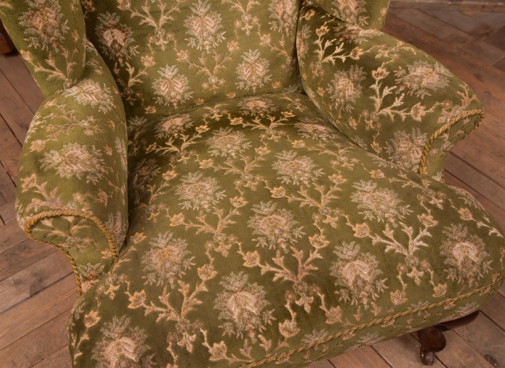 Mahogany Wingback Chair View III