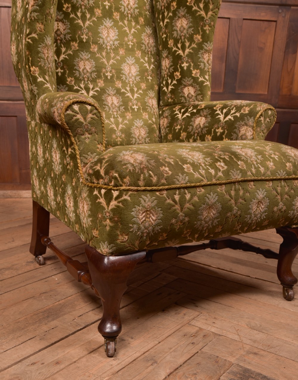 Mahogany Wingback Chair View VII