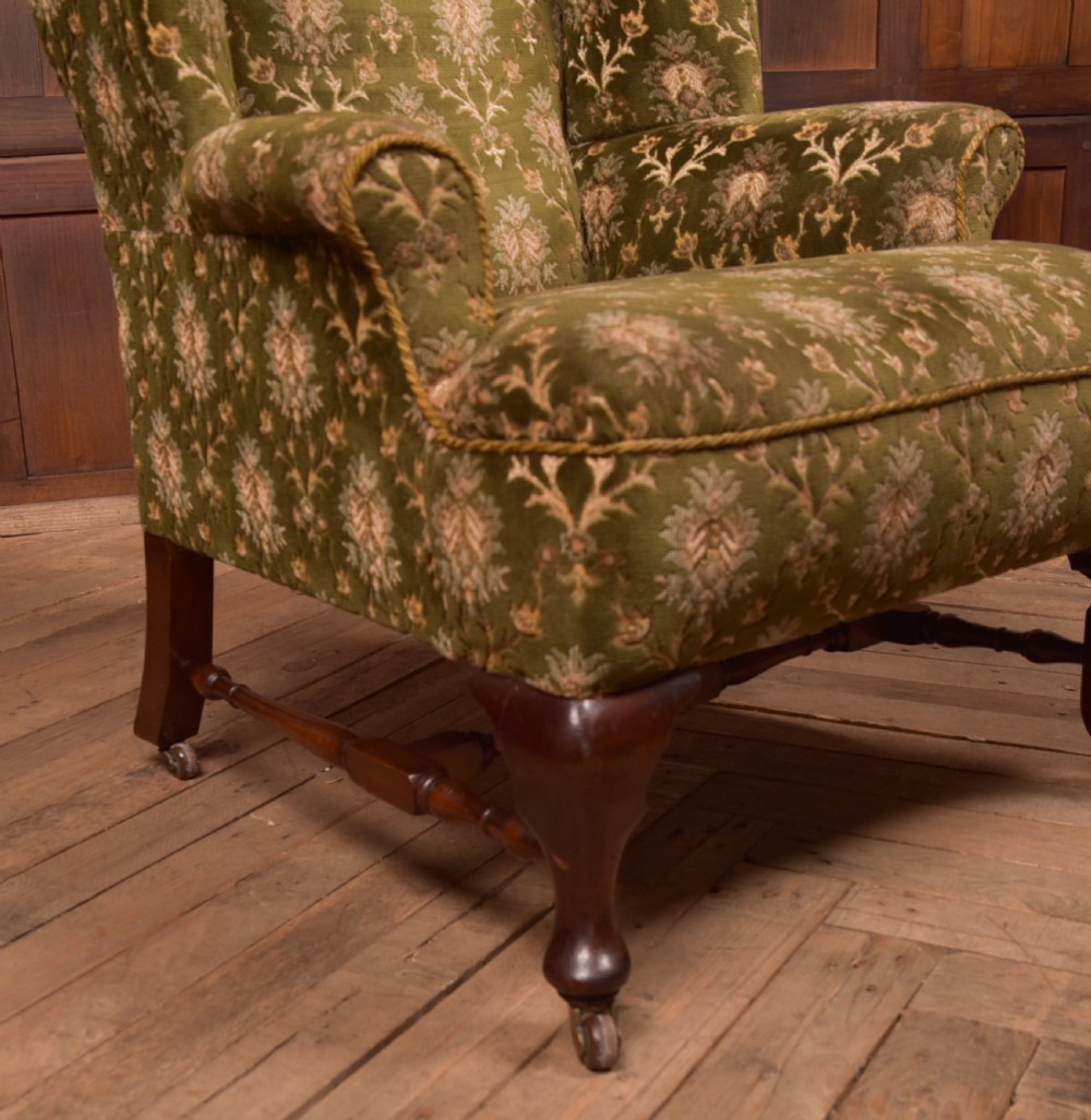 Mahogany Wingback Chair View VIII