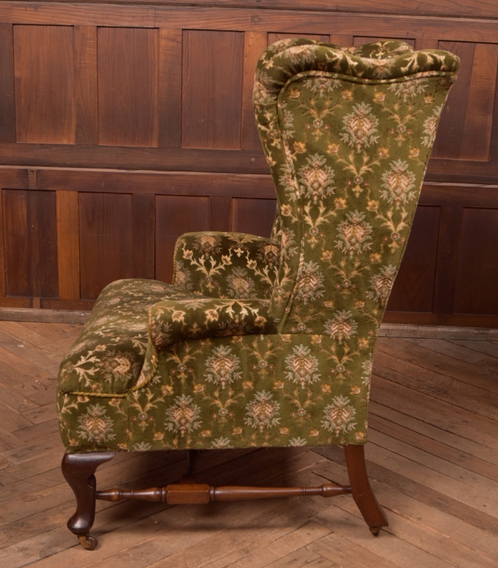 Mahogany Wingback Chair View IX