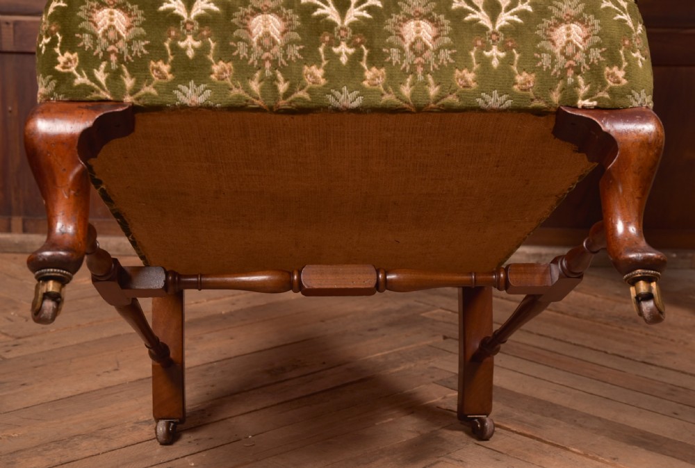 Mahogany Wingback Chair View XII