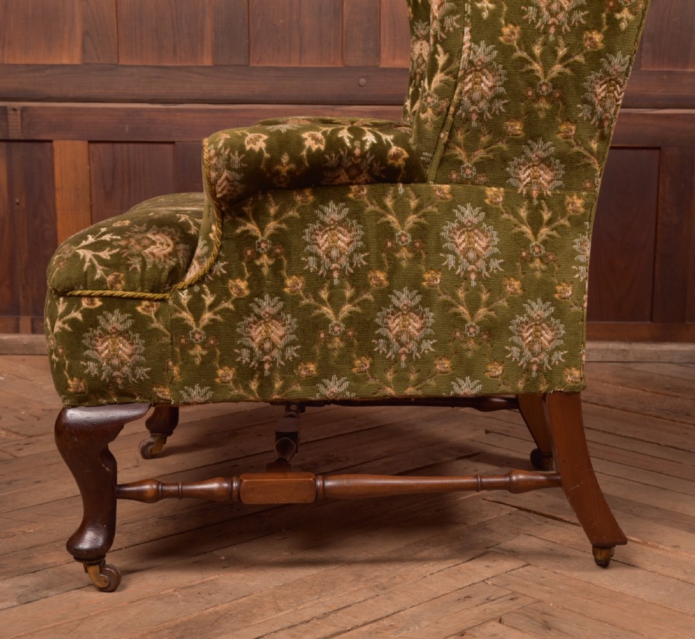 Mahogany Wingback Chair View XIII
