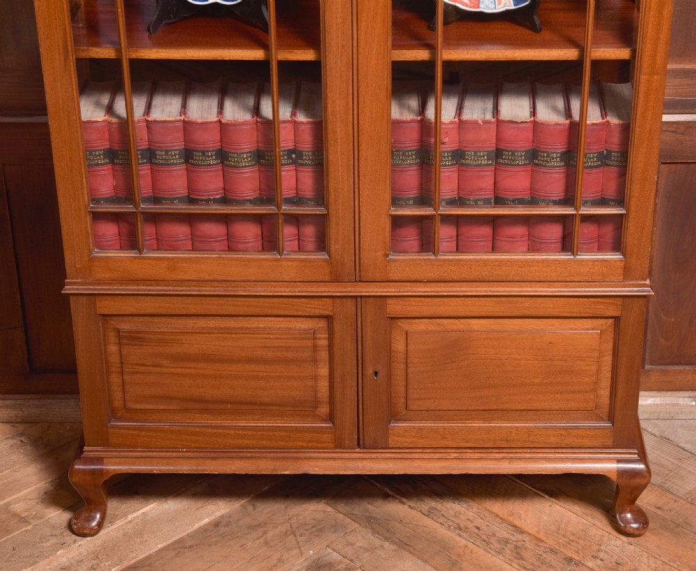 Edwardian Mahogany Bookcase View V