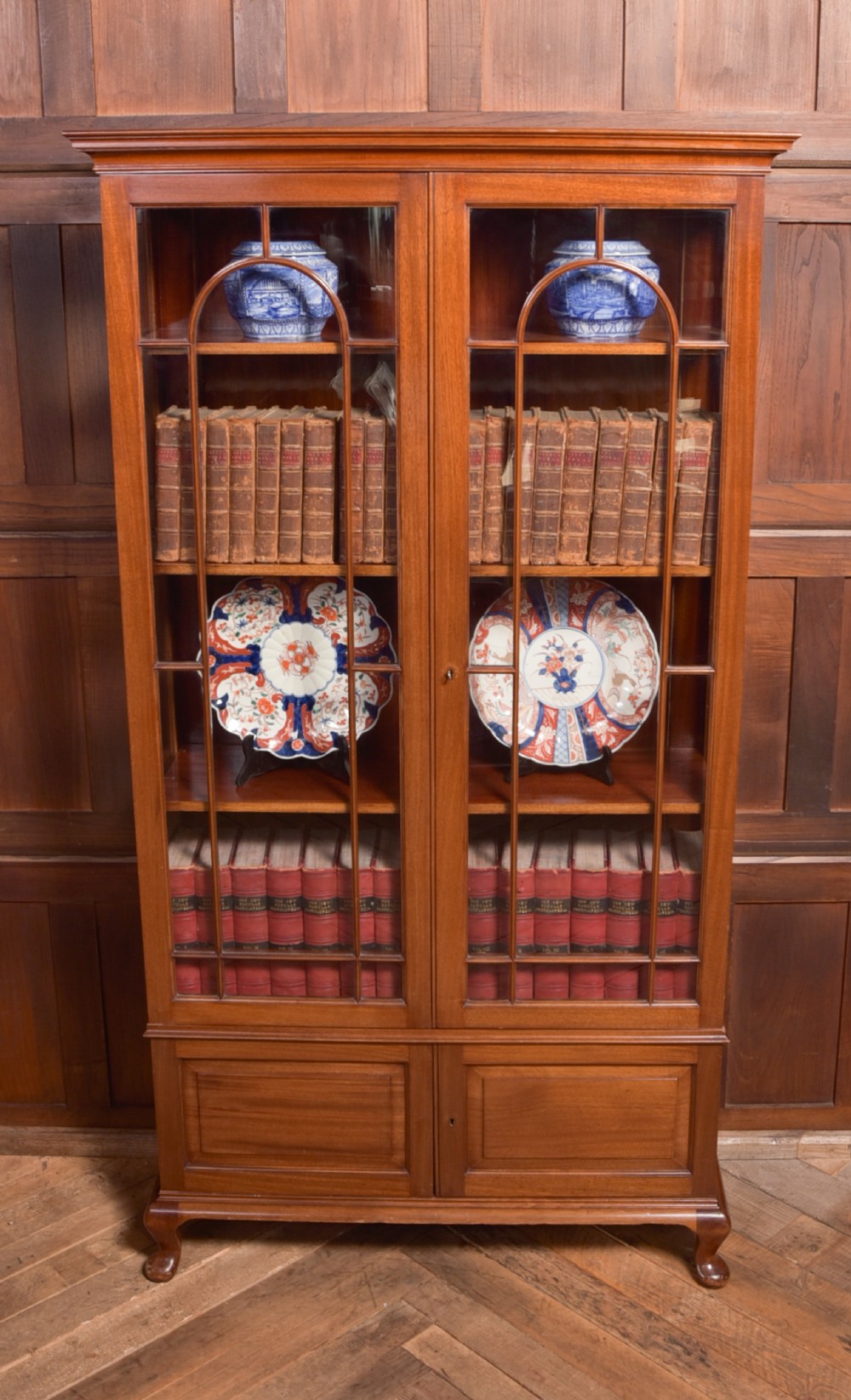 Edwardian Mahogany Bookcase View VI