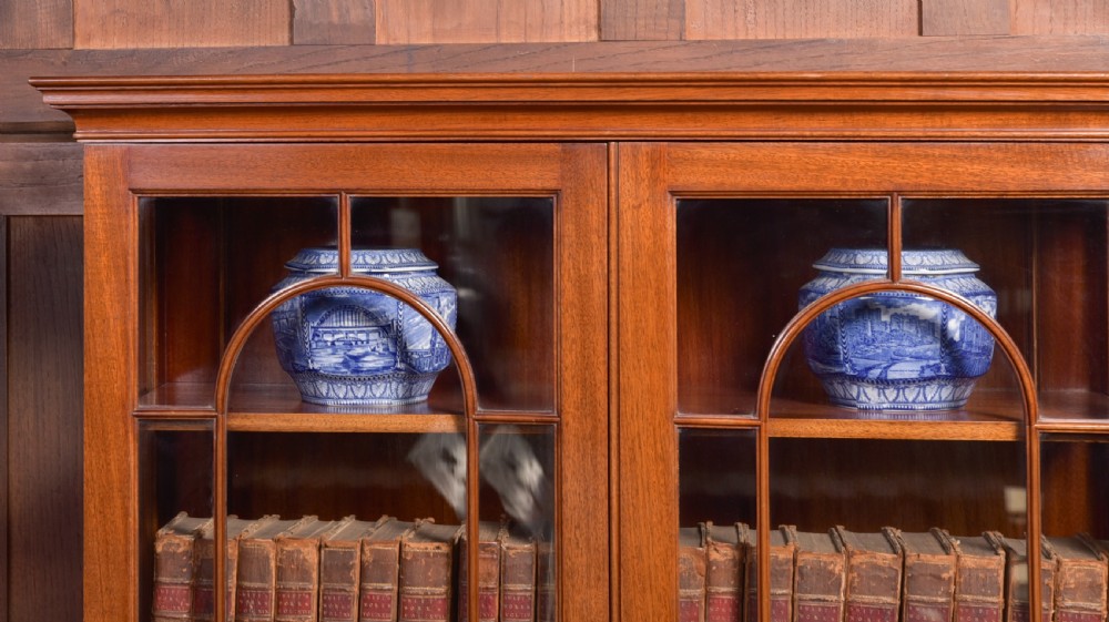 Edwardian Mahogany Bookcase View VII