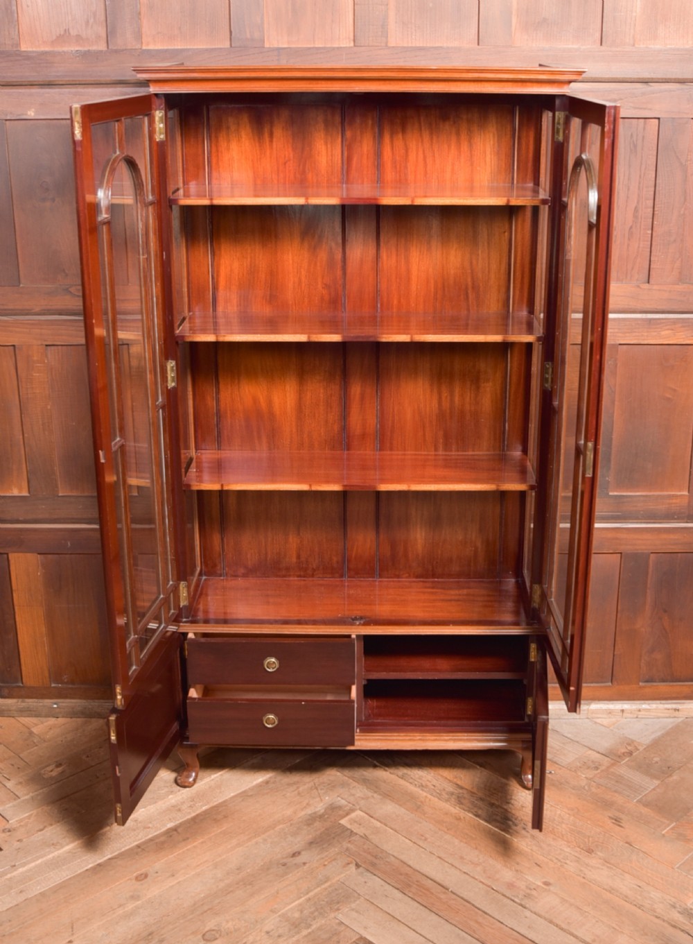 Edwardian Mahogany Bookcase View XIII