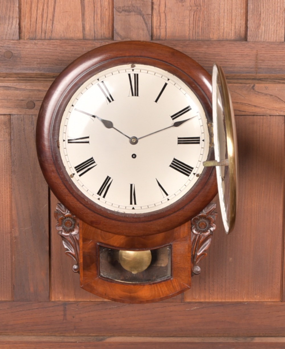 Mahogany Wall Clock View VII