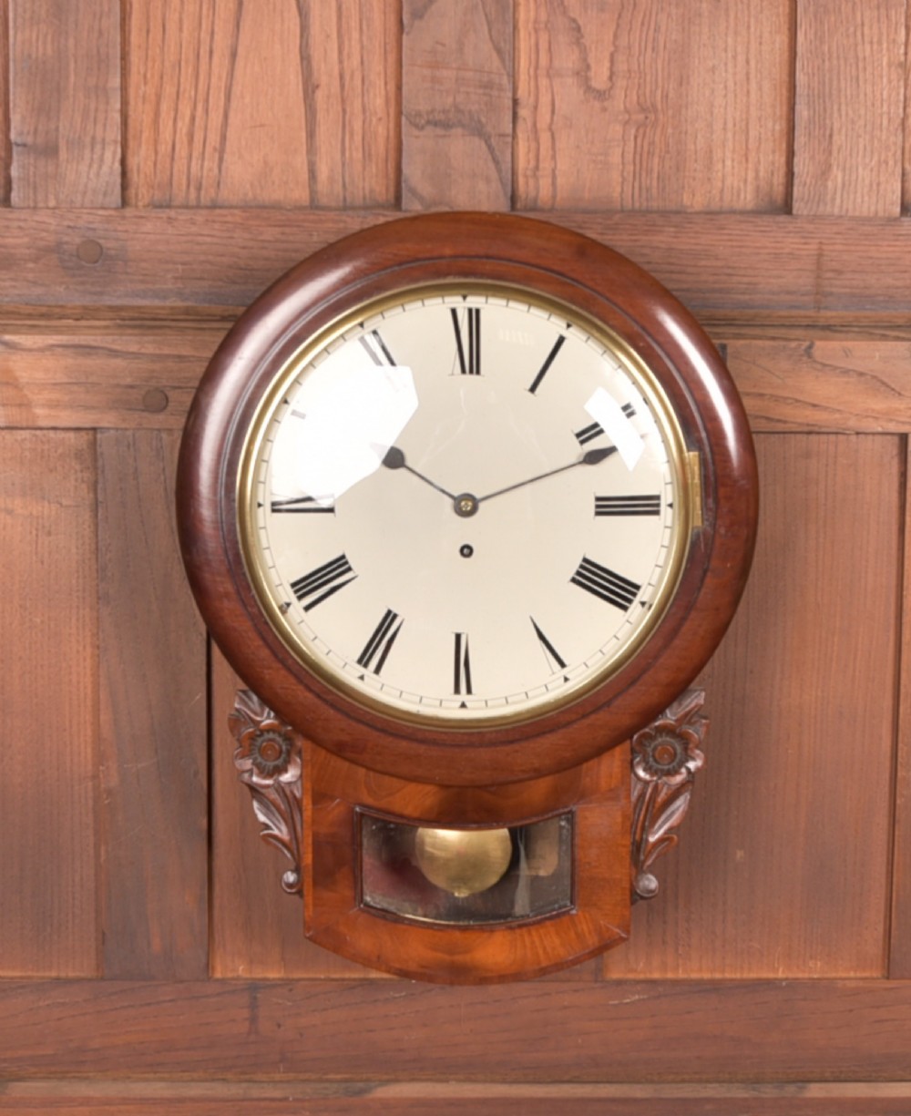 Mahogany Wall Clock View X