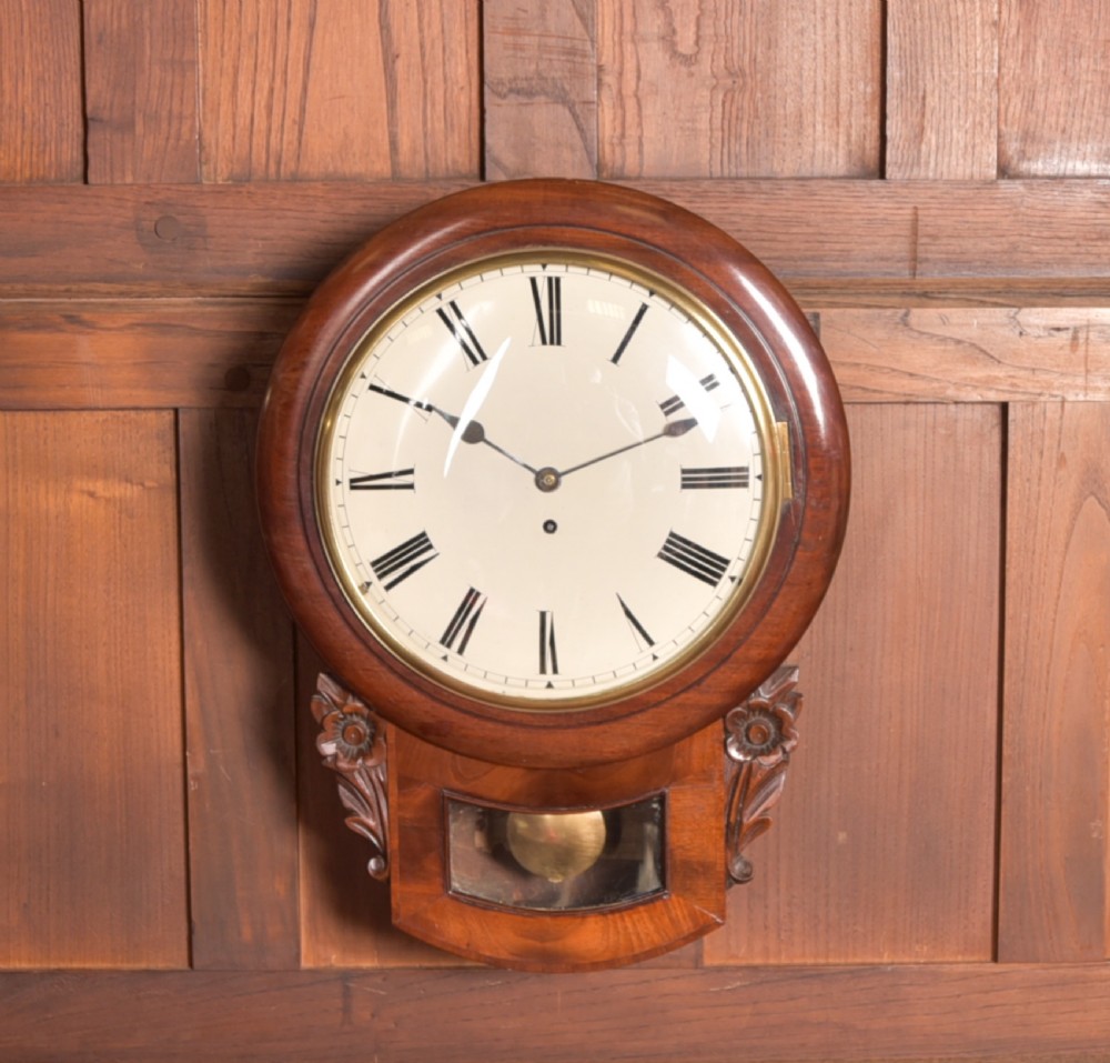Mahogany Wall Clock View XI