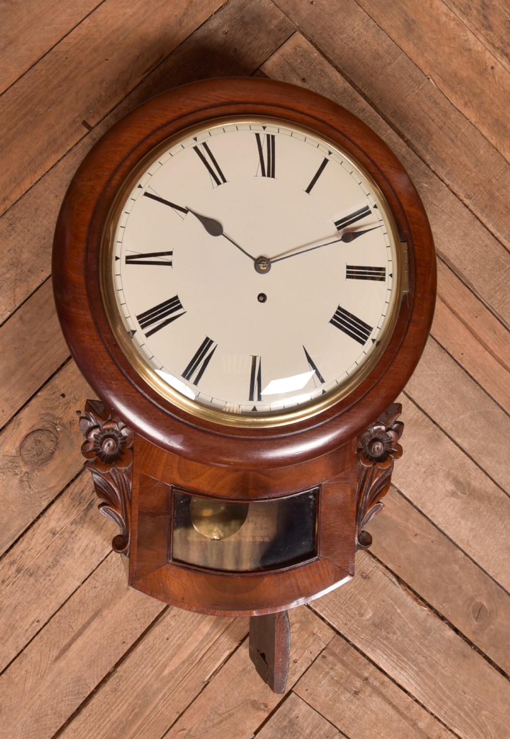 Mahogany Wall Clock View XIII