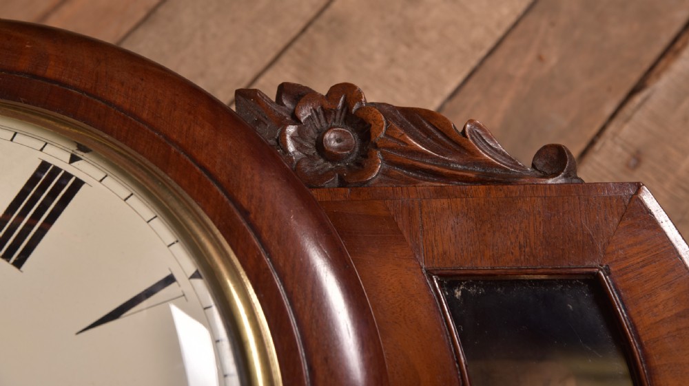 Mahogany Wall Clock View XIV