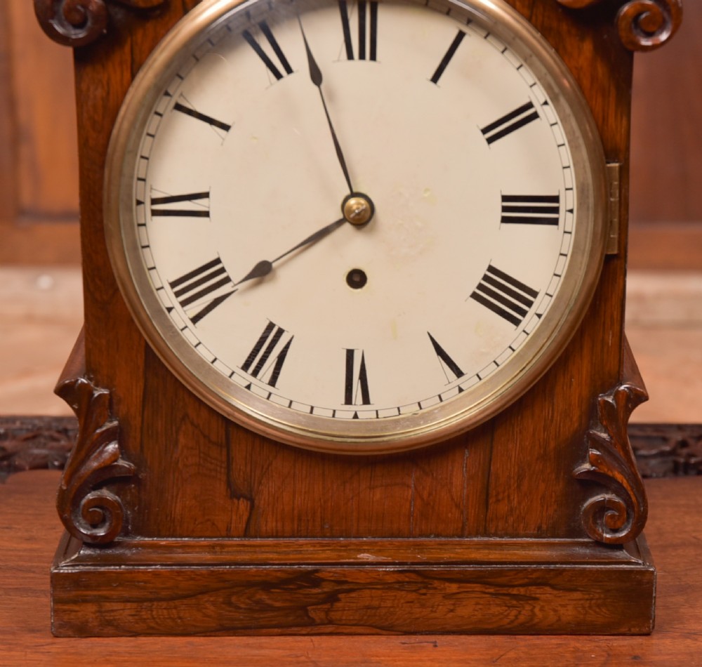 Victorian rosewood Bracket Clock W & J Gardner Perth View III