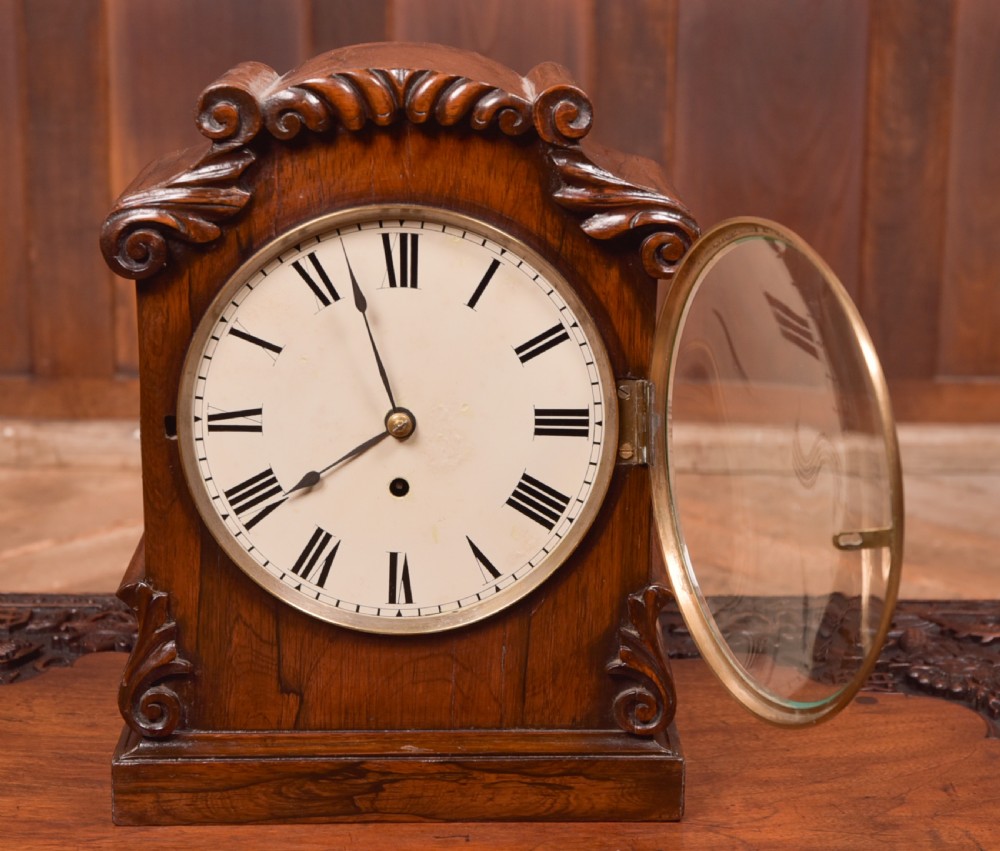 Victorian rosewood Bracket Clock W & J Gardner Perth View V