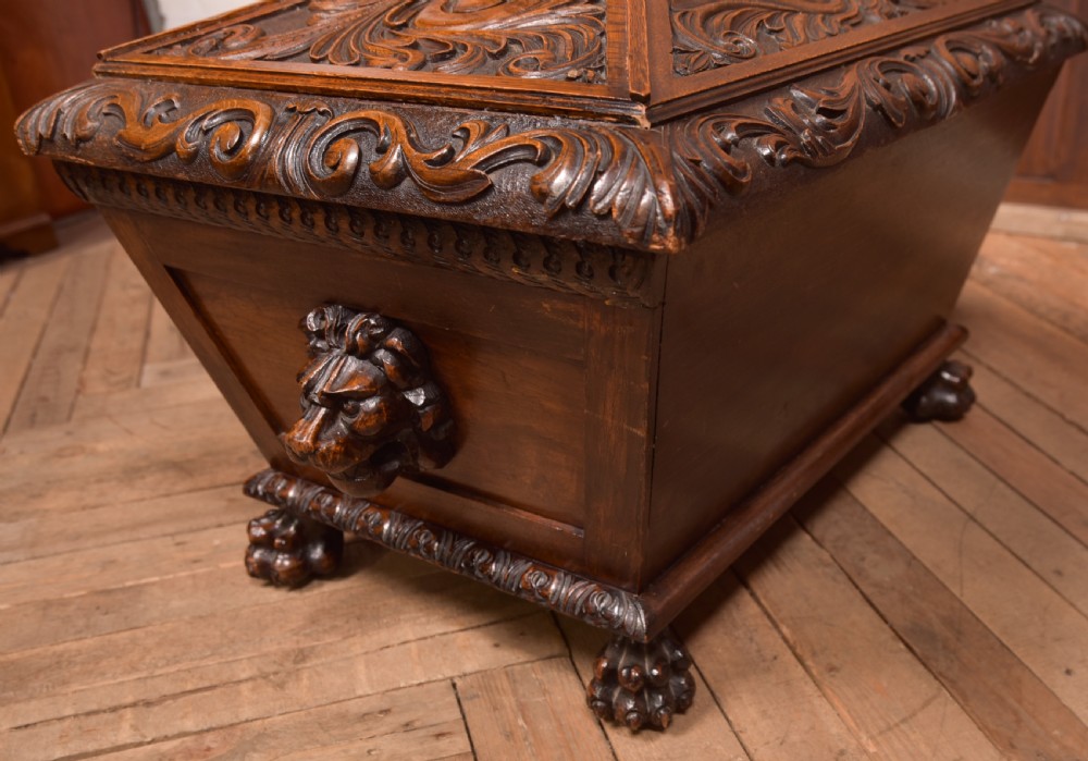 Carved Oak Cellarette View XXI