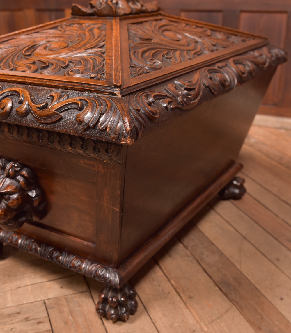 Carved Oak Cellarette View XXIII