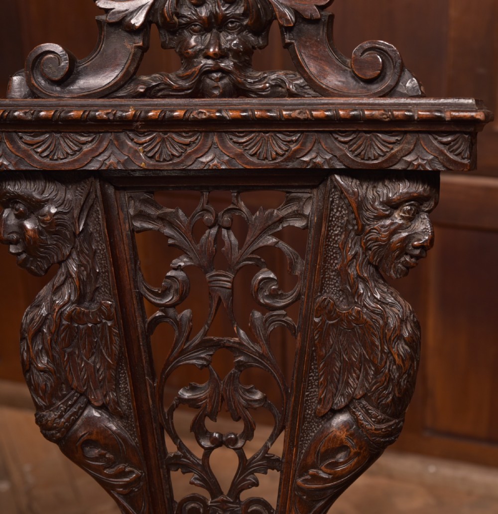 Pair of Italian Carved Hall Chairs View XIII