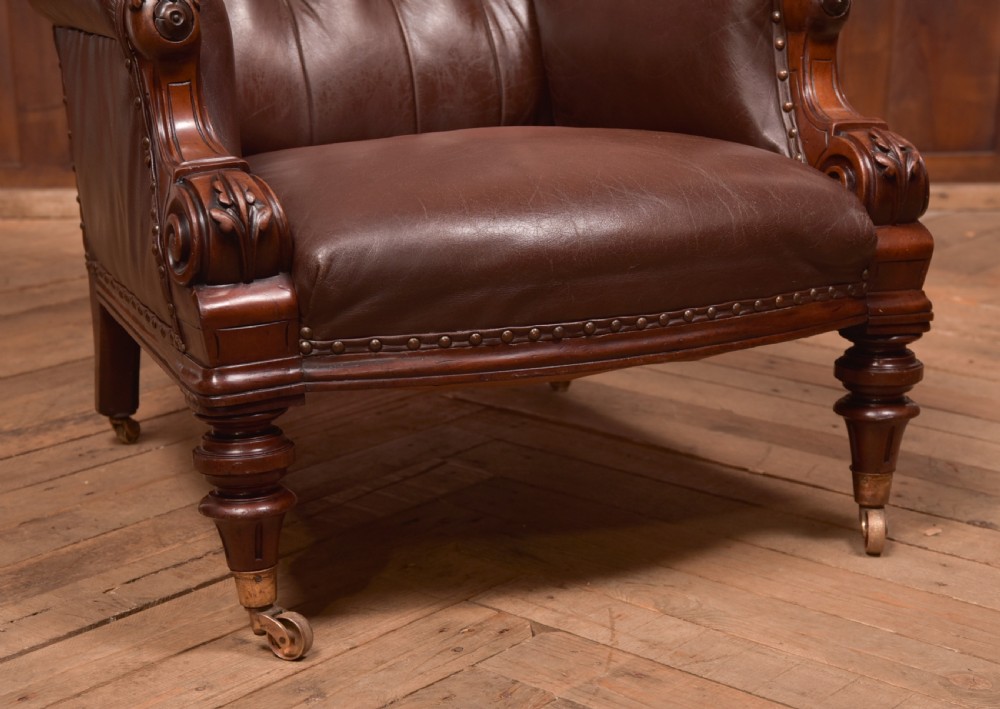 Victorian Button Back Library Chair View VI