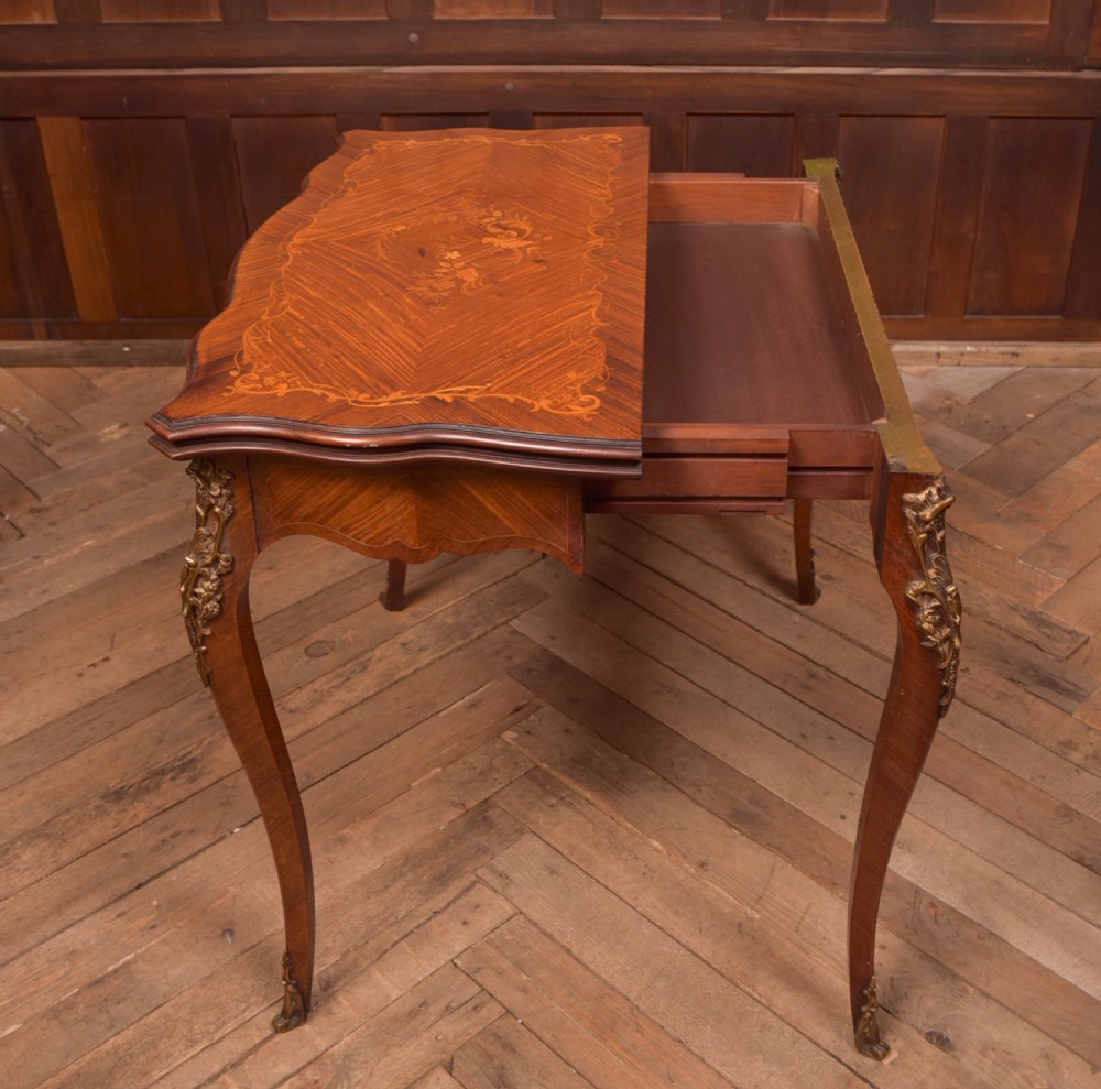 Victorian Fold Over Card Table View VII