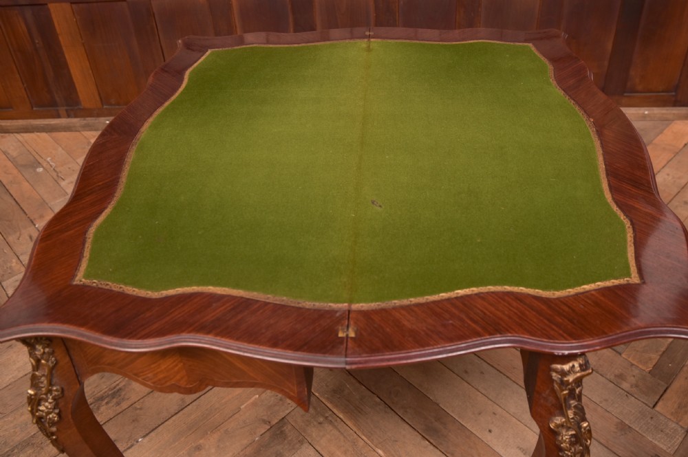 Victorian Fold Over Card Table View IX