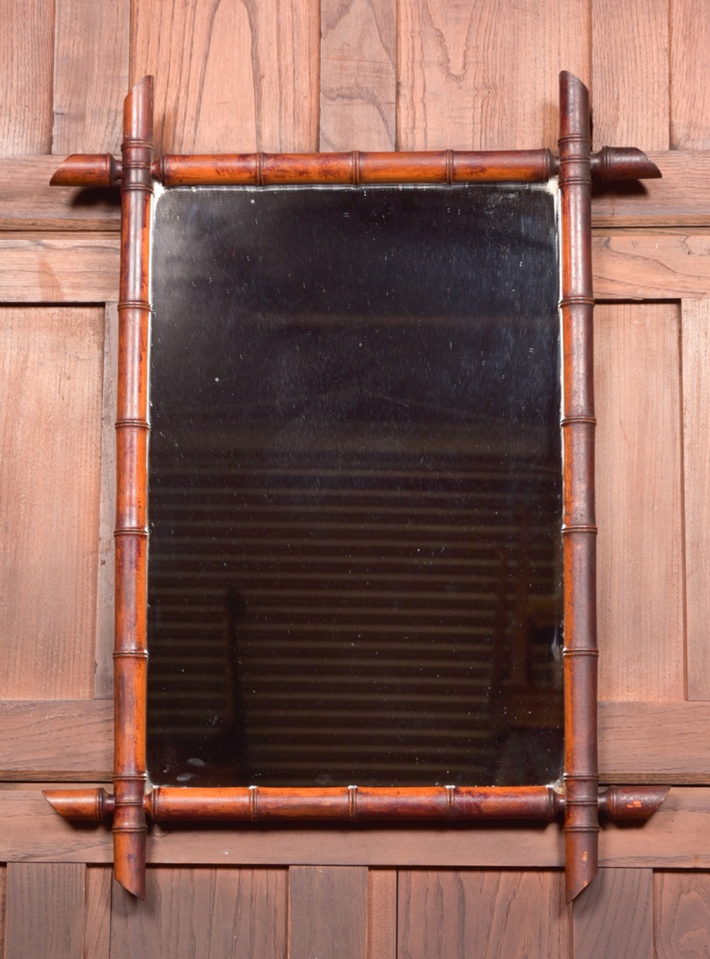 French Faux Bamboo Mirror
