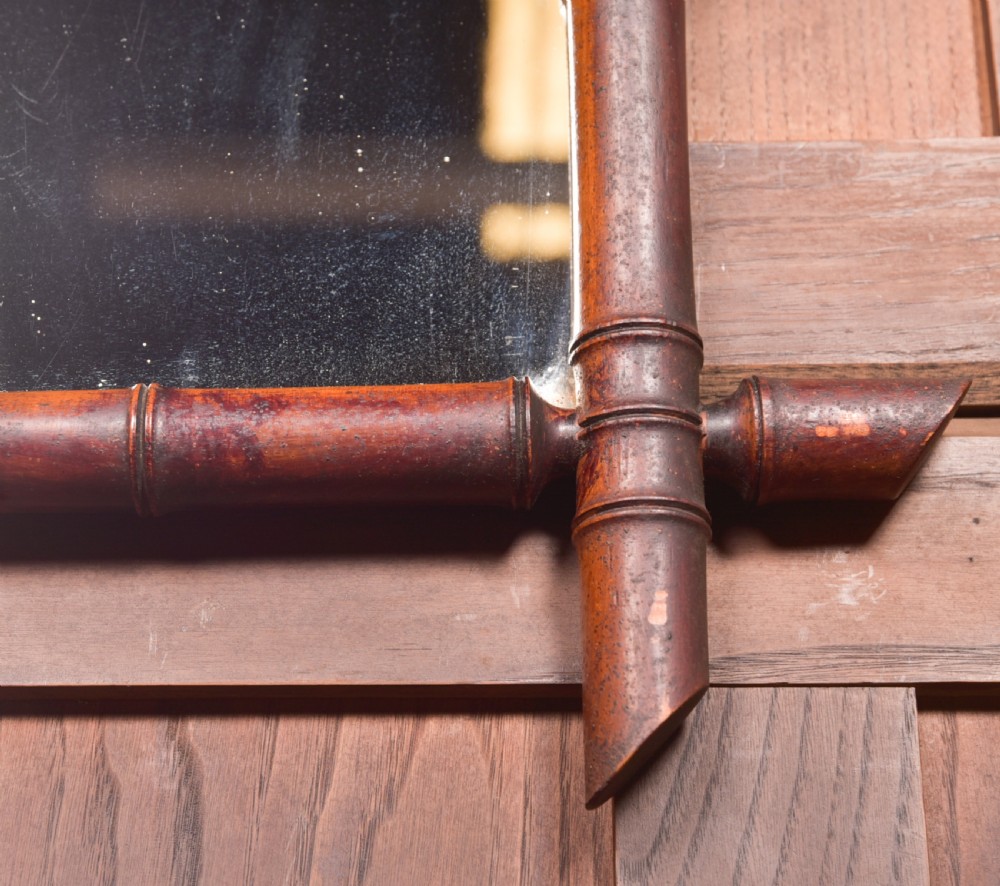 French Faux Bamboo Mirror View V