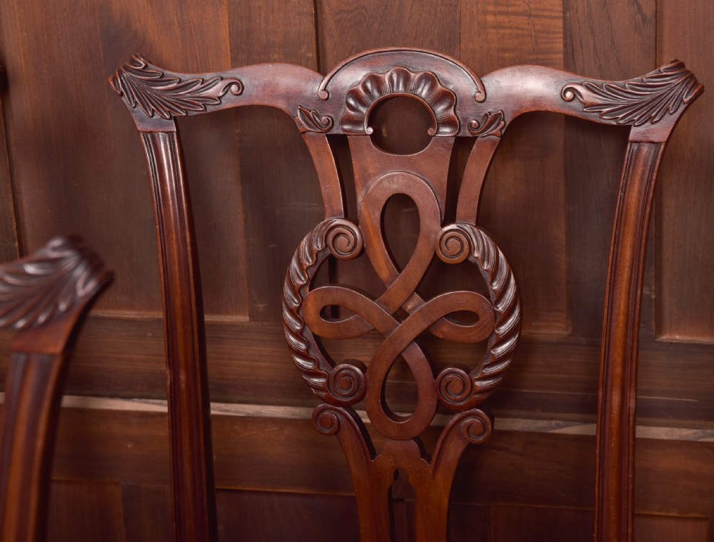 Set of 8 Chippendale Style Dining Room Chair View II