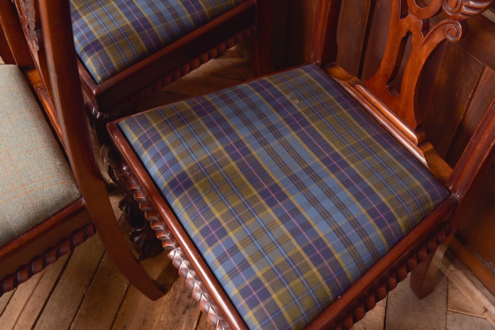 Set of 8 Chippendale Style Dining Room Chair View IV