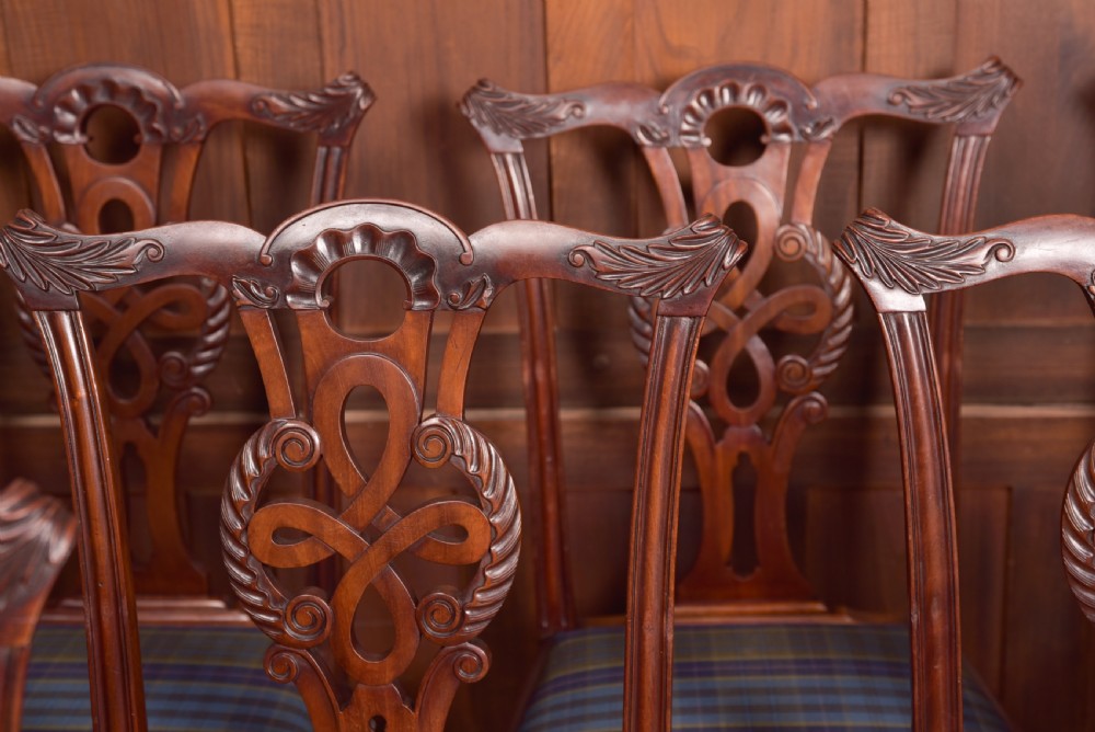 Set of 8 Chippendale Style Dining Room Chair View X