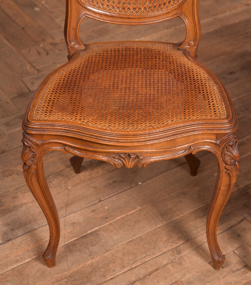 Pair of Walnut Bedroom Chairs View IV