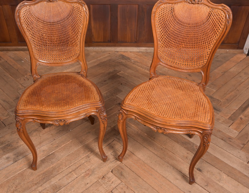 Pair of Walnut Bedroom Chairs View V