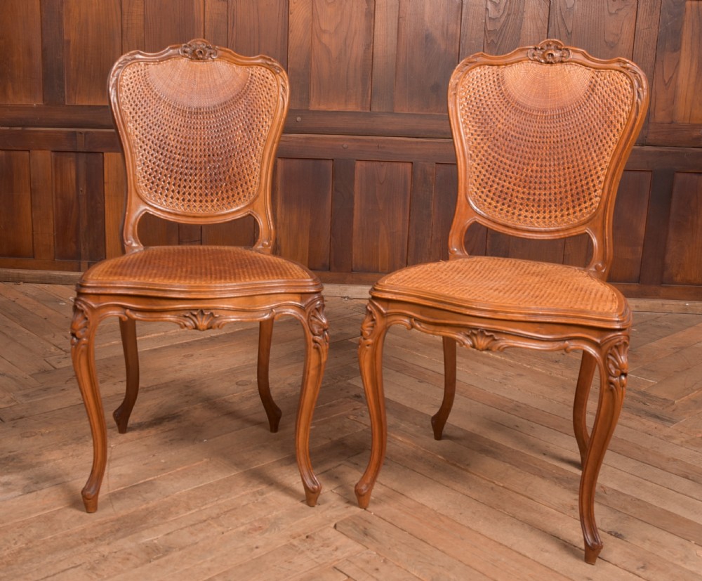 Pair of Walnut Bedroom Chairs View VI