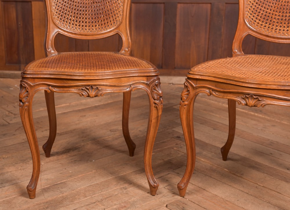 Pair of Walnut Bedroom Chairs View VII