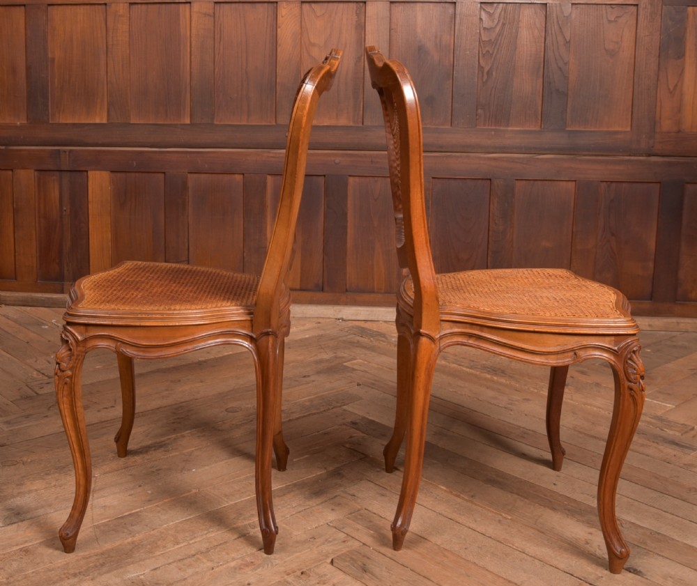 Pair of Walnut Bedroom Chairs View IX