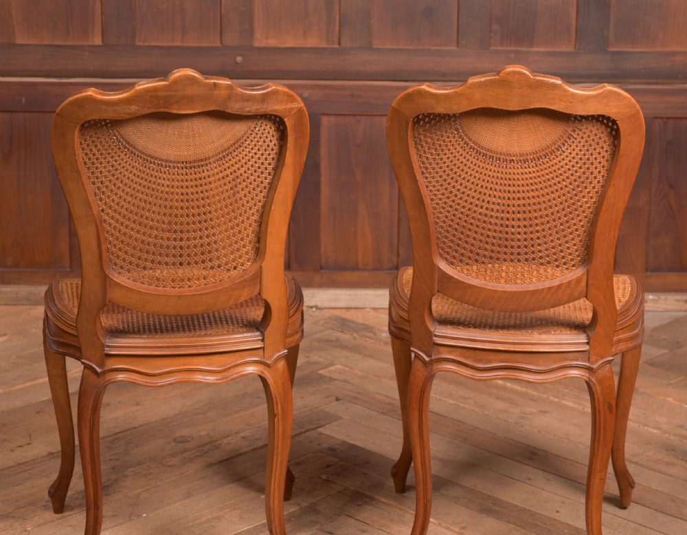 Pair of Walnut Bedroom Chairs View XIII