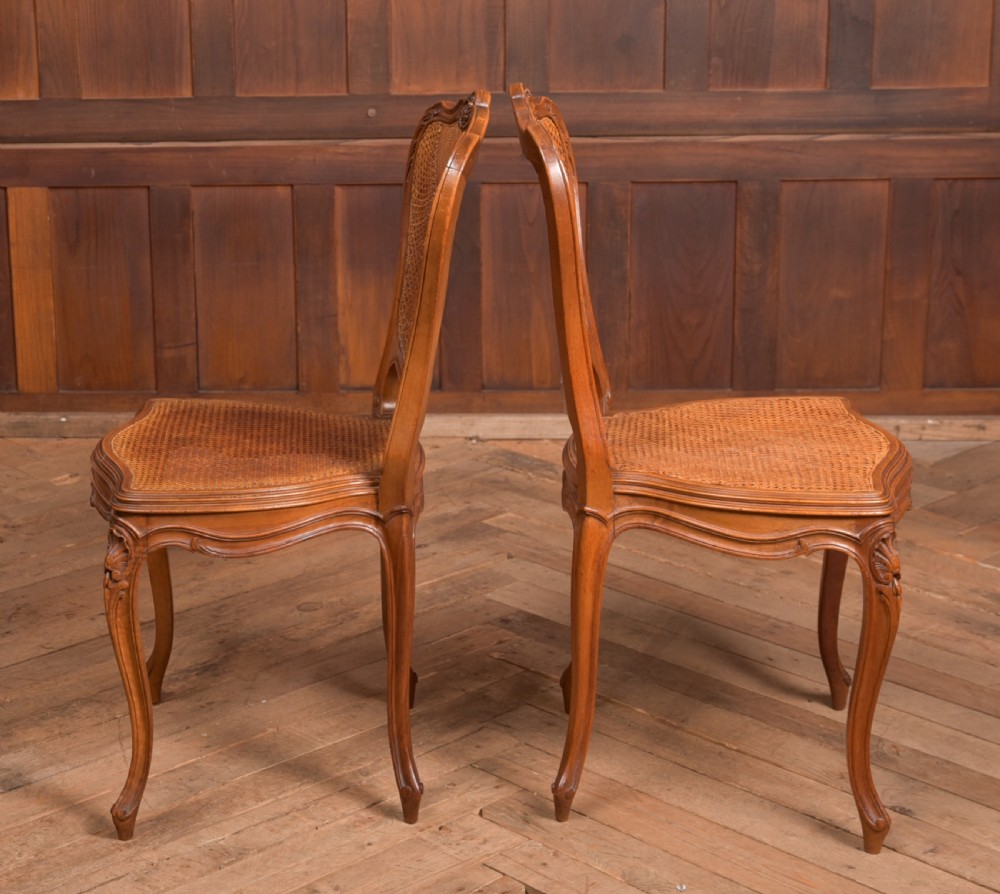 Pair of Walnut Bedroom Chairs View XIV