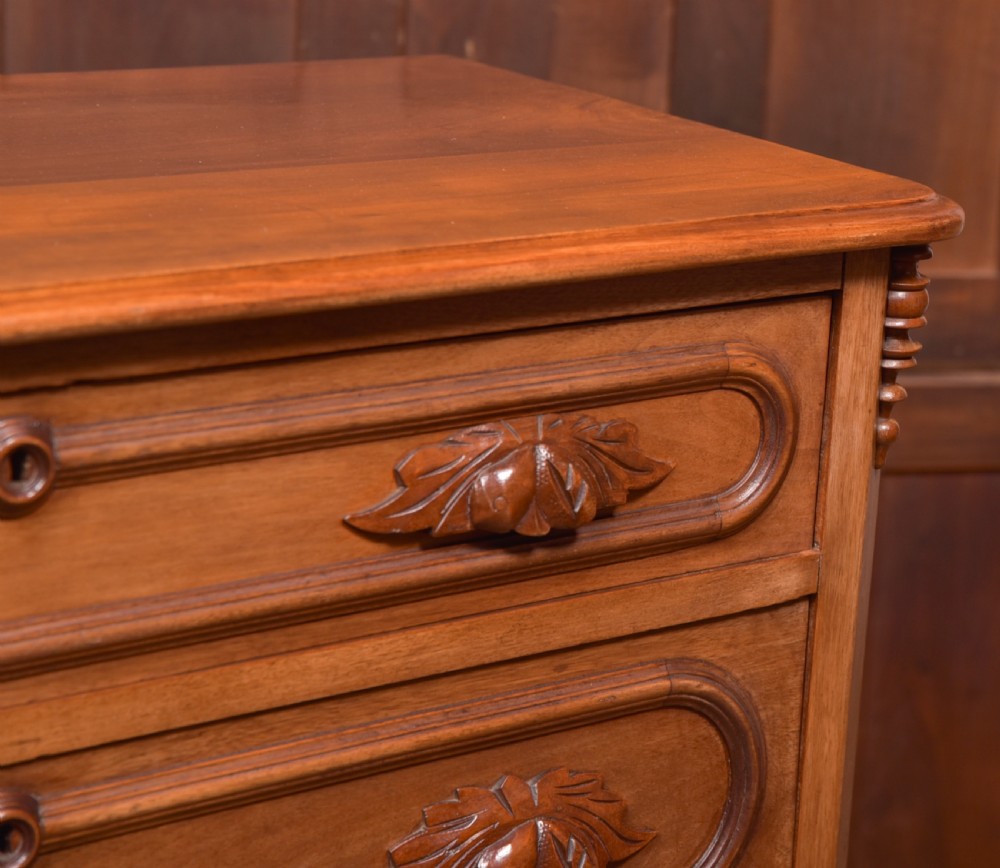 Victorian Walnut French Chest of Drawers View II