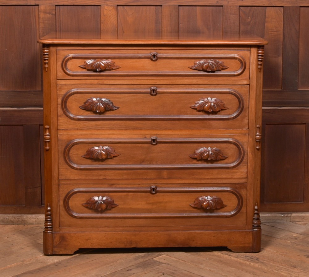 Victorian Walnut French Chest of Drawers View IV