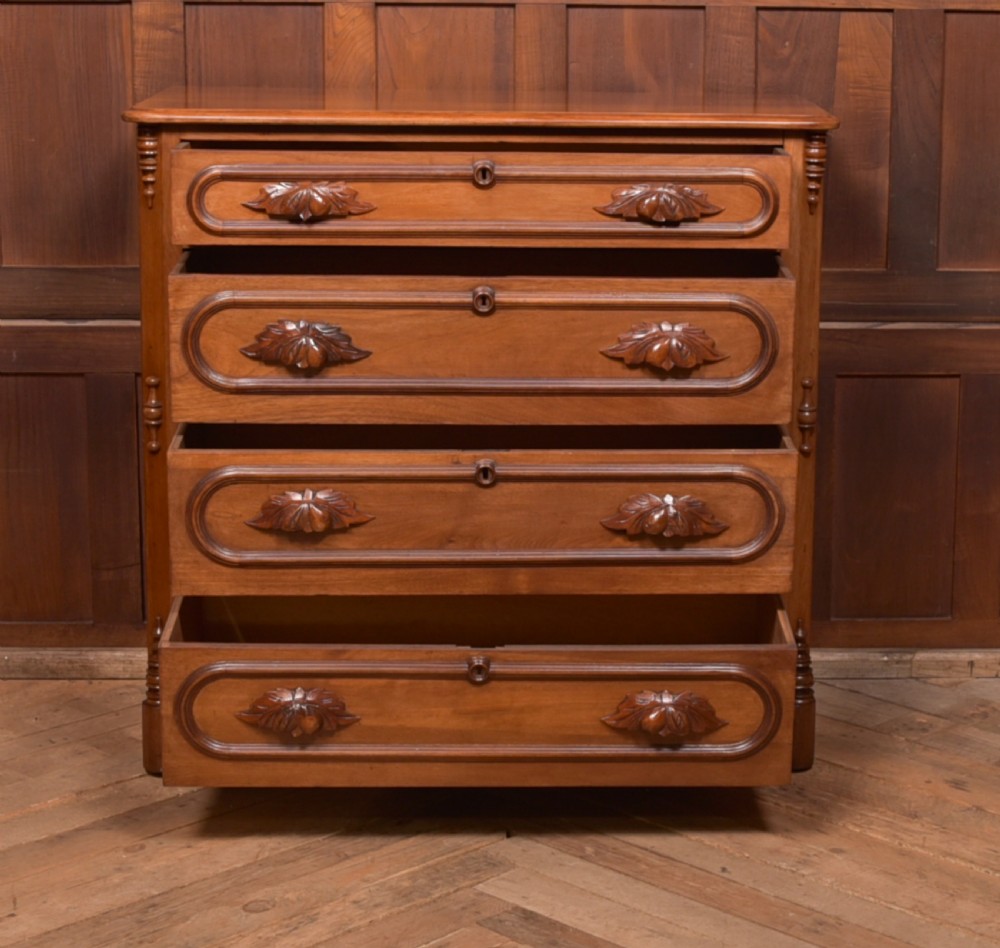 Victorian Walnut French Chest of Drawers View V