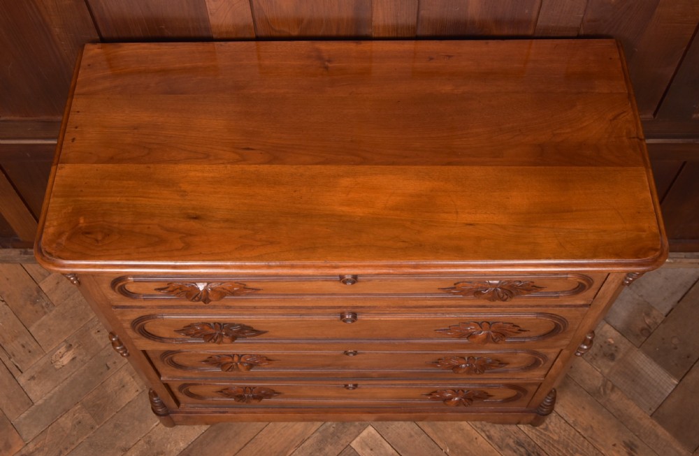 Victorian Walnut French Chest of Drawers View VI