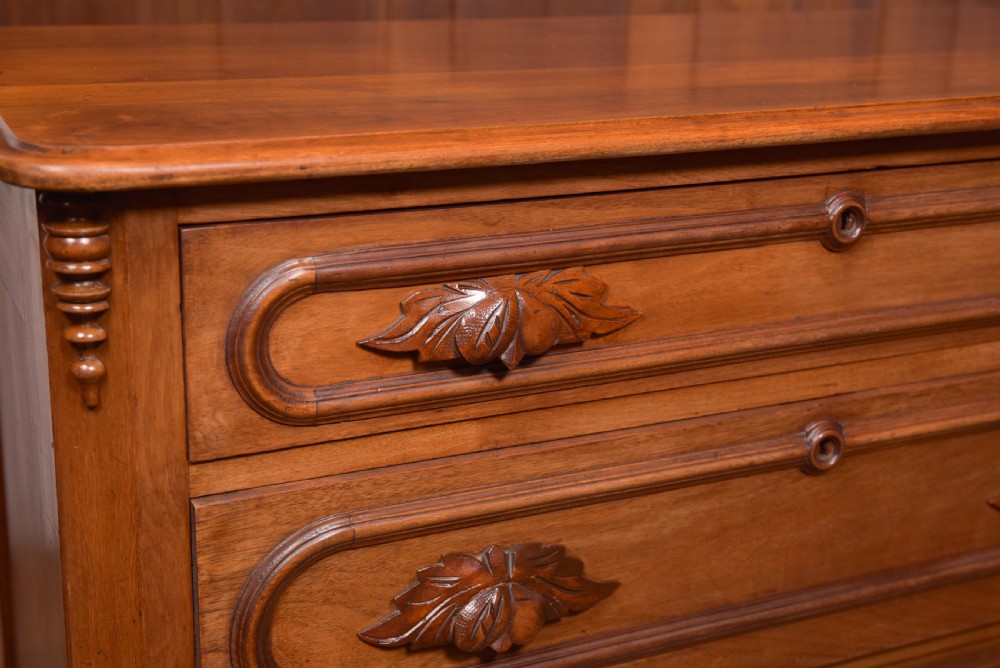 Victorian Walnut French Chest of Drawers View X