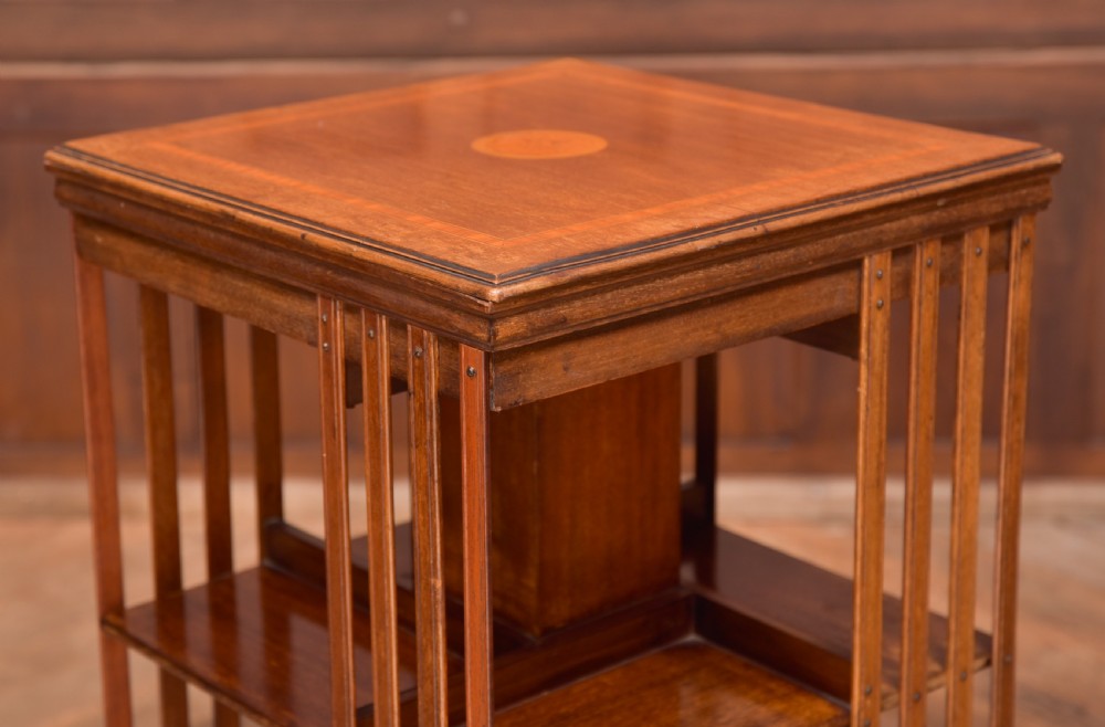 Edwardian Revolving Bookcase View III
